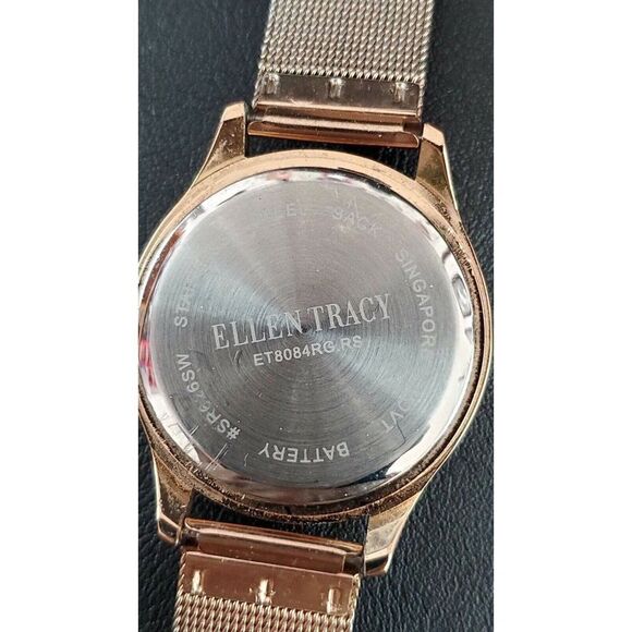 Vintage Ellen Tracy Rose Gold-tone Ladies Watch - Picture 5 of 7